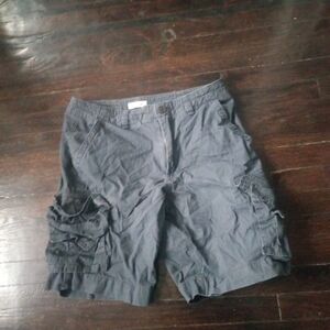 Cape Juby Mens Blue Cargo Shorts Size 32 Cozy Comfort Button Pockets Outdoors